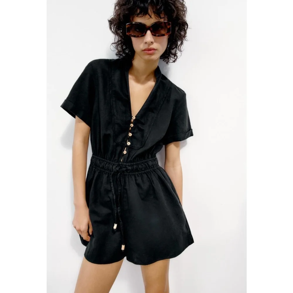 Women Zara Jumpsuit S Black